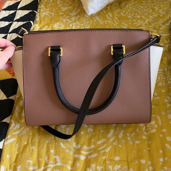 Michael Kors Selma Tri Color Medium Satchel - Picture 3 of 4